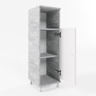 Meuble de rangement de salle de bain Fynn, 30x95cm, Béton, Béton, Vicco