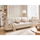 LISA DESIGN Brooke - canapé 3 places - convertible - en velours - Beige