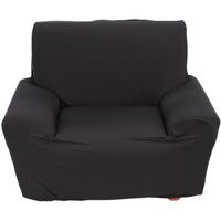 Housse de fauteuil élastique - XY FR - Protecteur canapé en Polyester - Noir - Taille S