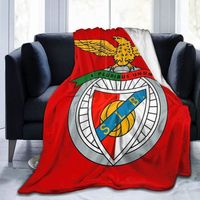 Sl Benfica Couverture polaire chaude douce et confortable pour canapé, lit, genouillère de bureau, l 125cm*100cm [3061]