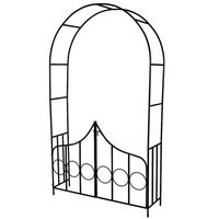 TECTAKE Arche de jardin avec portail