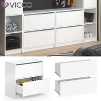 Armoire-penderie Vicco GUEST - Lot de tiroirs, module en deux parties, étagère, extension