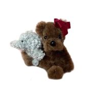 Mini ours de poche, jouet en peluche doux pour porte-clés, fournitures de fête 2,3 pouces N°5