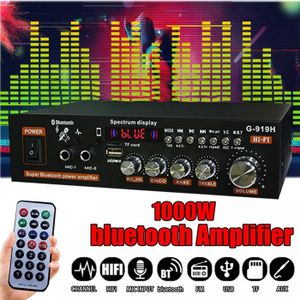 AMPLIFICATEUR HIFI 1000W G919H Home Power Amplifier HIFI Bluetooth 5.
