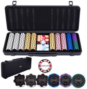 Vobumix Mallette Rangement Jetons Poker – Boîte Aluminium Avec Poignée & Serrure, Intérieur EVA, Idéal Jetons, Cartes, Accessoires Jeu