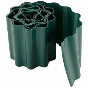 BORDURE Bordure de jardin en plastique vert - Pelouse de 10x2x0cm - Décoratif et flexible pour jardin et cour