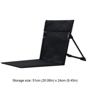 CHAISE DE CAMPING 006 Noir - Chaise de camping pliante universelle, Portable, Simple, Paresseux, Plage, Léger, Relaxant, Degré
