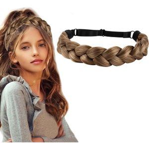 Bandeau Cheveux Tressés Brun Synthétiques 5 Brins Cheveux