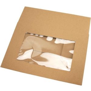 Boîte cadeau Boîte cadeaux en carton avec fenêtre 25 cm 2 pièce