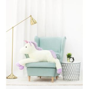 Licorne blanche - Environ 120 cm - Peluche licorne géante en corne  d'argent, Oreiller de couchage de haute qu - Cdiscount Jeux - Jouets