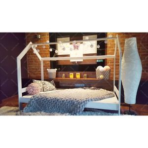 Lit Cabane Pour Enfants Structure Simple Couleur Blanc