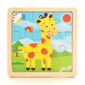 PUZZLE La girafe - Puzzle Montessori En Bois Pour Bébé, Jeu Pour Enfant, Puzzle 3d, Dessin Animé, Animaux, Jouets Po