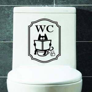 Kalavika Sticker Muraux Couvercle de toilette Flush it Autocollant  Décoratif Murale pour Toilet WC, 57*20cm - Cdiscount Maison