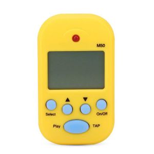 MÉTRONOME VGEBY métronome numérique Mini Digital Beat Tap M50 Tempo Metronome Clip Instruments de musique (jaune)