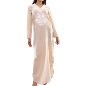 DJELLABA – CAFTAN – TAKCHITA Djellaba Beige Pour Femme (46)