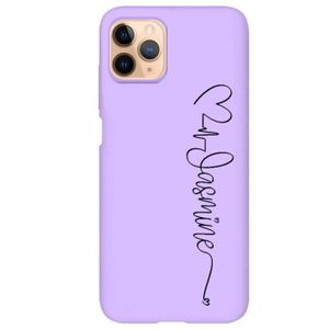 COQUE - BUMPER Coque violet Iphone 11 avec votre prenom police 15