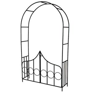 ARCHE TECTAKE Arche de jardin avec portail