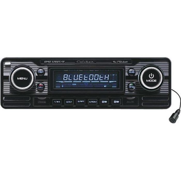 autoradio style ancien , Autoradio Bluetooth, autoradio vintage , Vintage  Poste Radio Voiture Bluetooth 4x60W Lecteur MP3 avec Télécommande Supporte