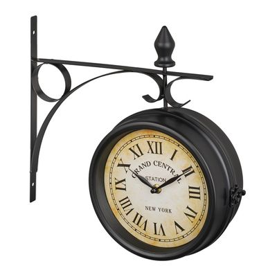 Horloge Murale En Verre Tulup - 30 Cm - Thème Billets En Dollars - Quartz - Beige