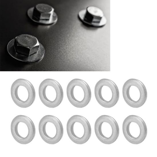 QUARKZMAN 120 Rondelle Piatte In PVC M6 – 6x12x1 Mm Trasparenti, Antiruggine E Isolanti