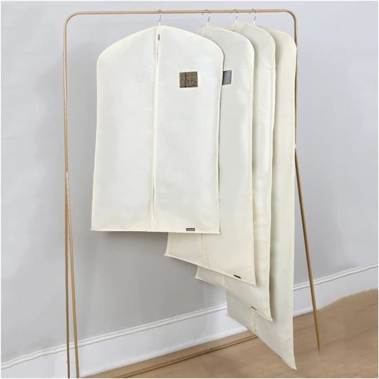 5 Housses De Rangement Vêtements – Matériau EVA étanche, 60×100 Cm – Pour Costumes, Manteaux, Robes – Protection Poussière/humidité