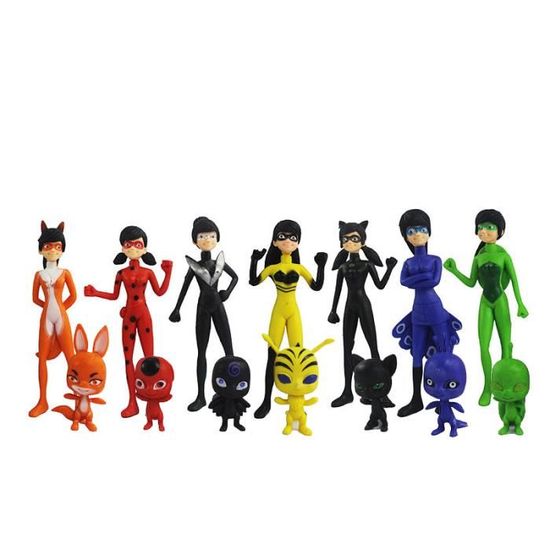 Miraculous Ladybug Figurines Pour Decorez Le Gateau Cdiscount Jeux Jouets