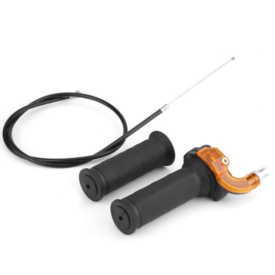 BUZHI Poignée D'accélérateur 22 Mm Et Câble De 99,1 Cm Pour 47 Cc 49 Cc 2 Temps 4 Roues Quad Trail Bike Mini Dirtbike ATV Quad Pocket