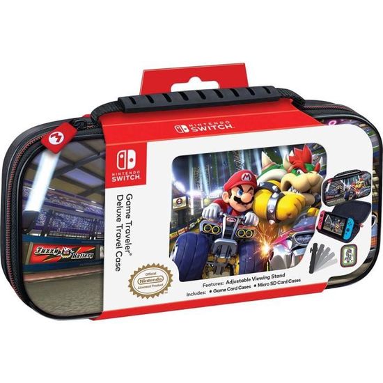 Pochette de transport et de protection officielle Nintendo™ Mario Kart Mario/Bowser