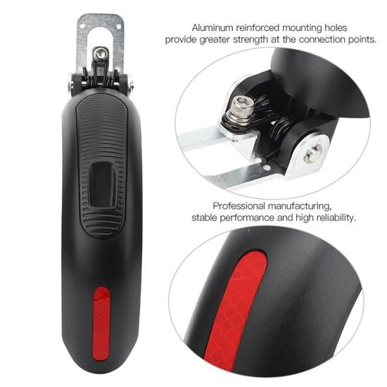 Garde-boue Avant/arrière Pour Trottinette Ninebot ES1, ES2, ES3, ES4 – Neuf, Noir