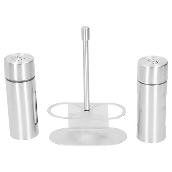 Lot De 4 Pots à Condiments En Acier Inoxydable - Récipients Carrés Avec Couvercle Pour Épices, Sel, Poivre