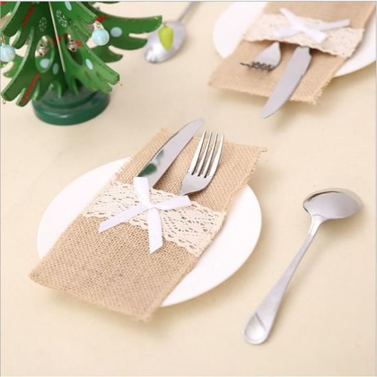 Porte couvert top toile de jute