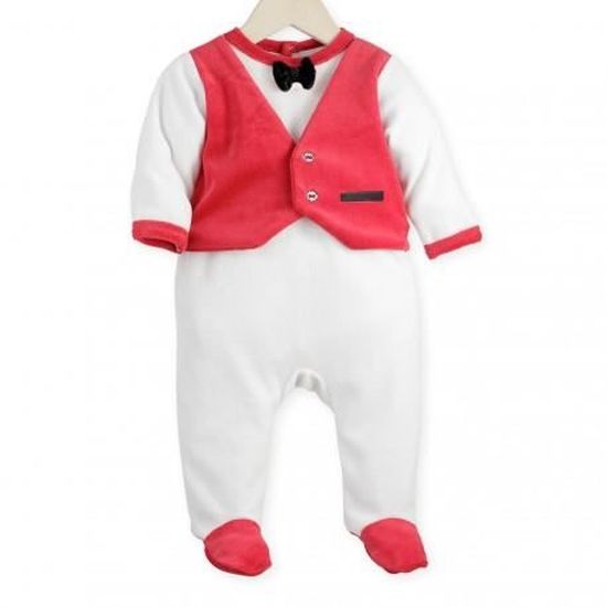 Pyjama Bebe Garcon Noeud Pap Blanc Cdiscount Pret A Porter