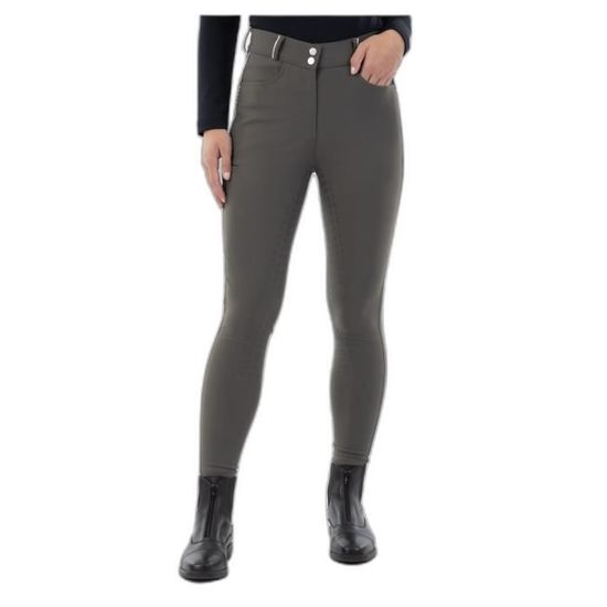 Culotte D'équitation HKM Allure - Siège Complet Silicone - Marron - Taille US 28