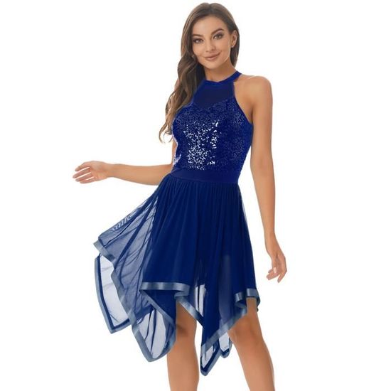 Robe De Danse Lyrique 2 Pièces - Asymétrique, Strass - Danse Classique, Latine