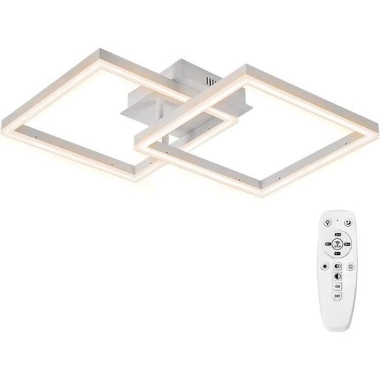 Plafonnier LED Géométrique Avec Télécommande – Dimmable, 3 Températures De Couleur, Style Nordique - 9