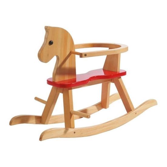 Cheval Bascule volutif en Bois ROBA avec Anneau de Protection