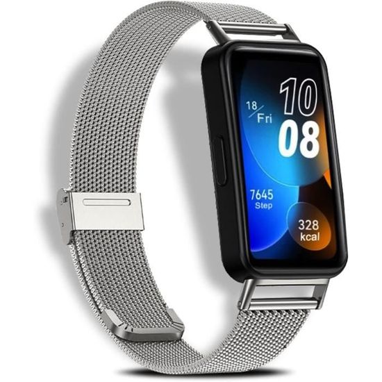 Bracelet De Rechange Pour Huawei Band 8 Et Band 9 - TPU Souple - Design Coloré Bleu/blanc - Installation Facile - 5