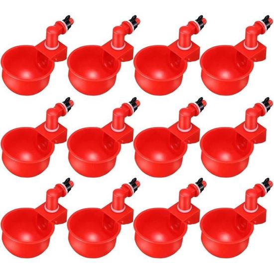 6 Abreuvoirs Automatiques Ellxen Pour Volaille - Poules, Canards, Cailles - Système D'arrosage Facile