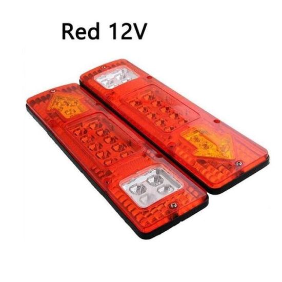 Feux LED Pour Remorque - Lot De 2 - 12V - ECE Approuvé - Stop, Position, Clignotant, Plaque
