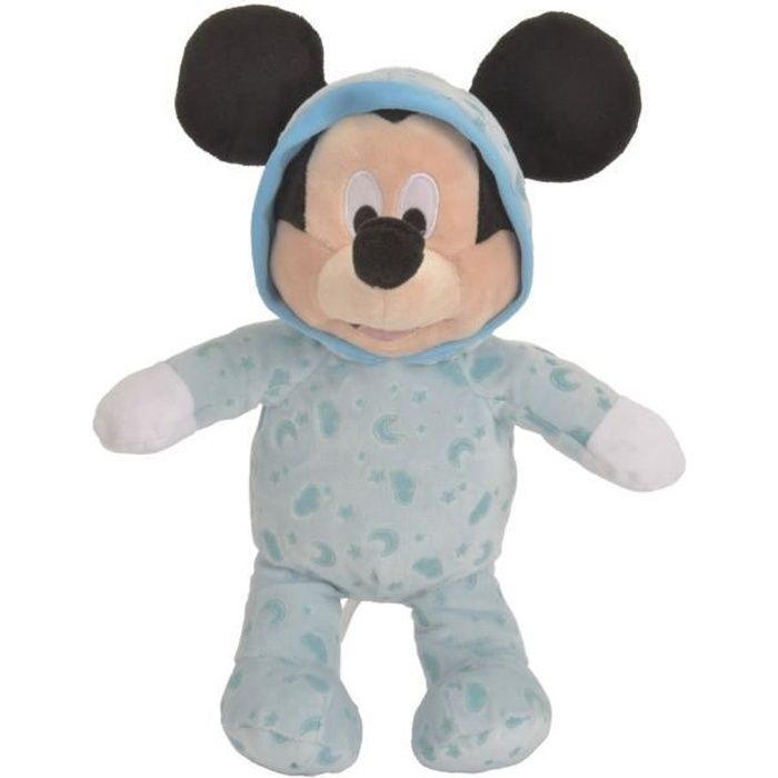 DISNEY Mickey Mouse Peluche Bleu 25cm