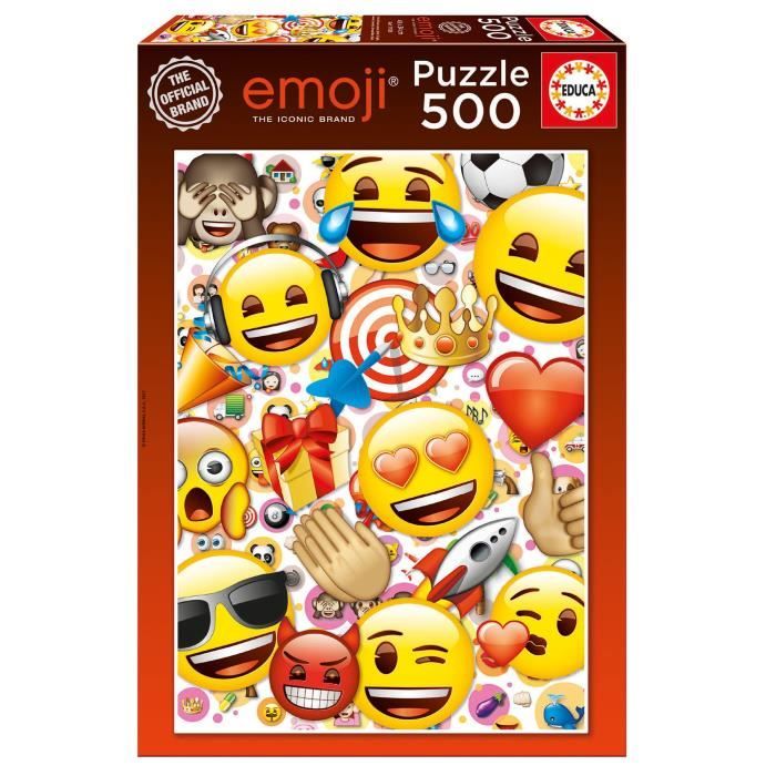 Educa Puzzle Emoji 500 Pieces 17088 Achat Vente Puzzle Cdiscount