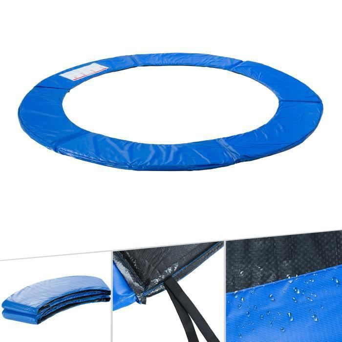 AREBOS Coussin de Protection des Ressorts Pour Trampoline 396 cm Bleu
