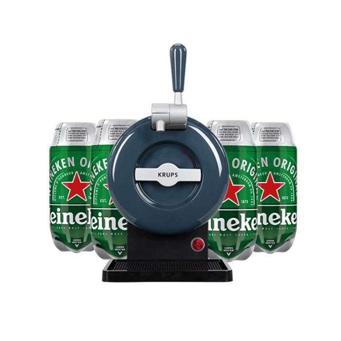 Les5CAVES - Tireuse à bière Starter Krups The SUB Classique Gris - Compatible avec les Fûts 2L Th