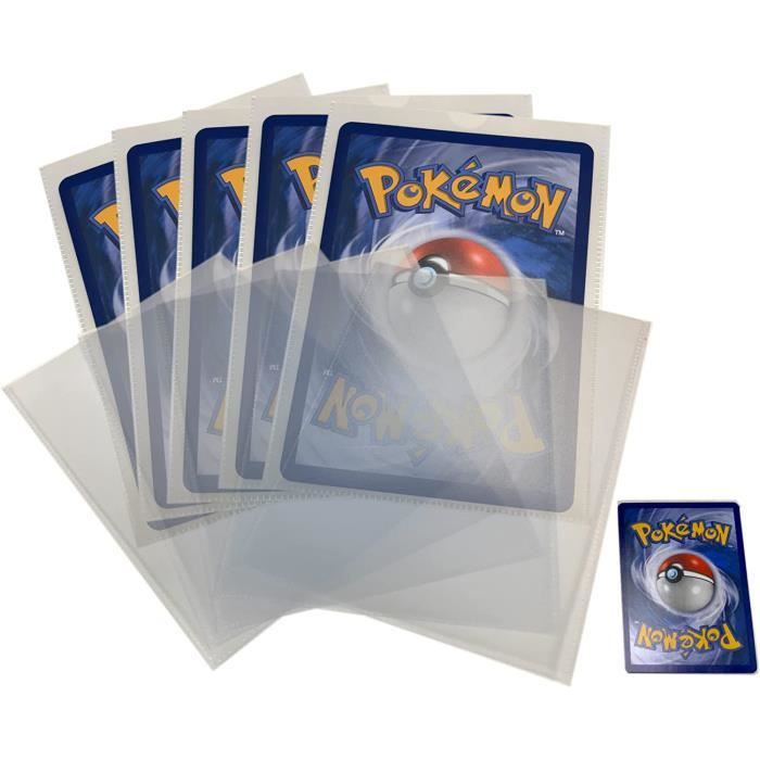 10 pochettes de Protection individuelles pour Carte Pokemon Jumbo grand format