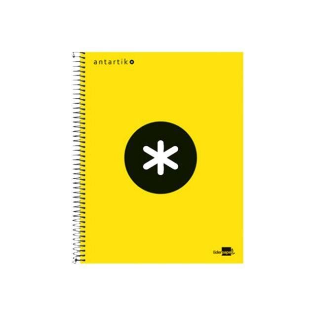 Liderpapel Antartik KD27 Cahier reliure à spirale A4 120 feuilles - 240 pages papier blanc petits carreaux 4 trous couvercle…