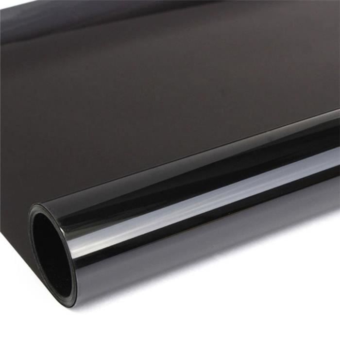 A2 Film teint pour fenêtre de voiture noir, 50cm x 6m, VLT 50%, 2 plis, Protection solaire pour voiture