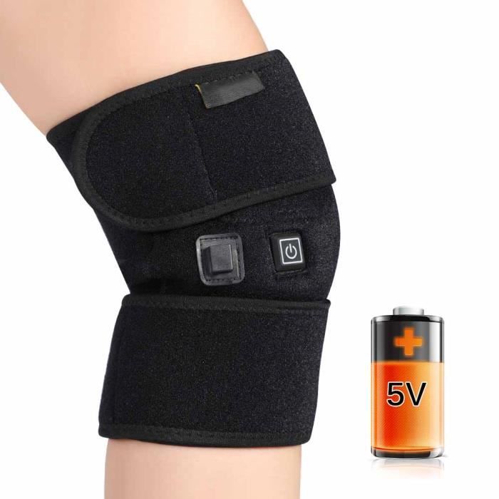 VBESTLIFE Genouillère chauffante Genouillère avec câble USB pour arthrite Genouillère