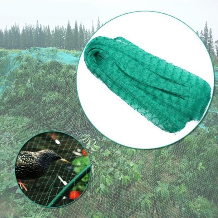 Filet anti-oiseaux en plastique, treillis en maille protège les Fruits et légumes des oiseaux et des animaux 4*10M