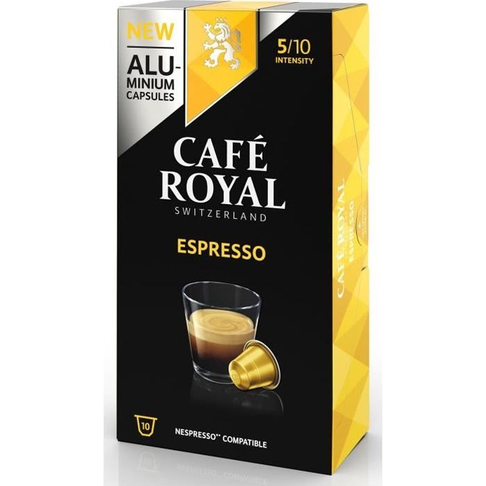 CAFE ROYAL compatible Nespresso Alu Espresso x10