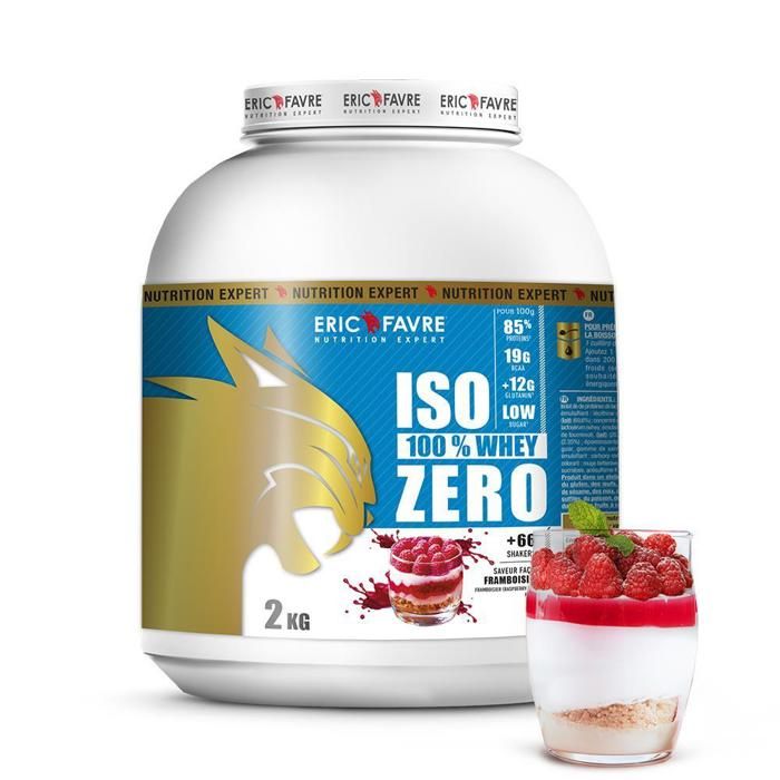 Eric Favre - Iso Zero 100% Whey Protéine - Proteines - Framboisier